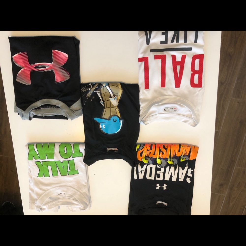 Nike and Under Armour kids shirts size 5/6